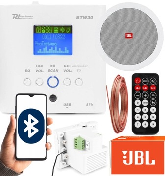 SUFITOWY ZESTAW AUDIO GŁOŚNIK JBL RADIO BLUETOOTH