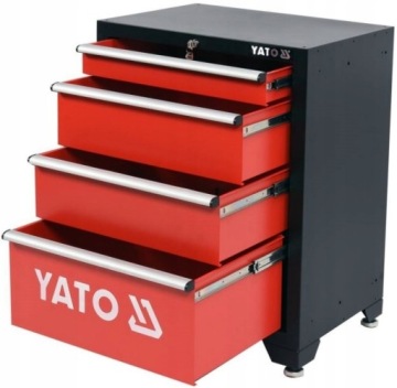 ШКАФ ДЛЯ ОБСЛУЖИВАНИЯ ИНСТРУМЕНТОВ ДЛЯ МАСТЕРСКОЙ YATO 4 ЯЩИКА 660X457X863 YT-08933