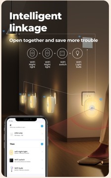 НОЧНИК Tuya SMART RGB С ДАТЧИКОМ ДВИЖЕНИЯ