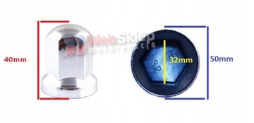 OSŁONA NAKŁADKA SZPILKI NAKRĘTKI KOŁA 32mm 2szt