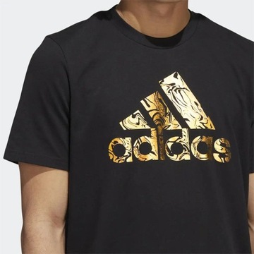 Adidas czarna koszulka t-shirt męski Foil HK9157 M