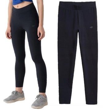 4F LEGGINSY GETRY DAMSKIE GRANATOWE LEG350 S