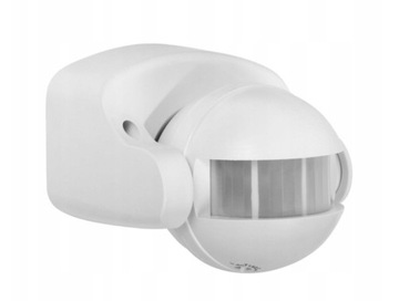 Czujnik Ruchu PIR IP44 220-240V AC 300W Detekcja Na Podczerwień Biały