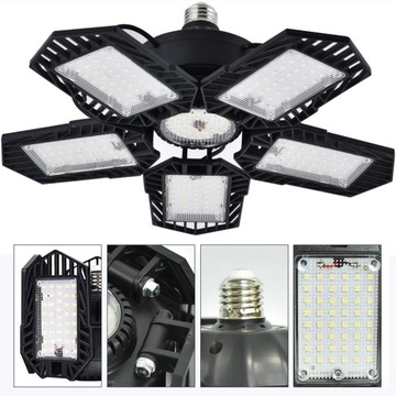 LAMPA SUFITOWA PLAFON LED WARSZTATOWA WISZĄCA 80W MOCNA KOMPAKTOWA PREZENT