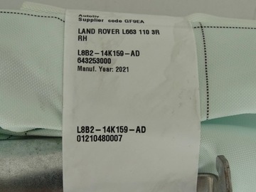 ORIGINÁLNÍ ZÁVĚS VZDUCHOVÁ PRAVÁ RH NEW DEFENDER L663 2020- L8B214K159A
