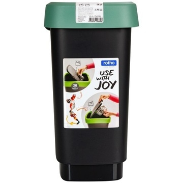 ROTHO, Kosz na śmieci SWING 10 l TWIST