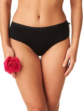 2-Pak Czarne FIGI BAMBUSOWE Z KORONKĄ KEY 1002 L