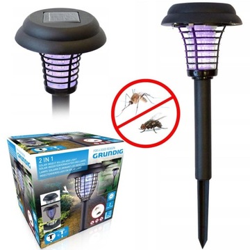 Grundig 2w1 | Lampa UV Owadobójcza Solarna na Komary Ćmy