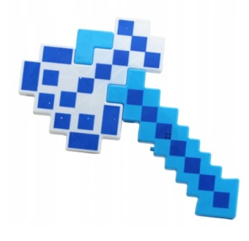 TOPÓR DIAMENTOWY 35 CM MINECRAFT LED DZWIĘK