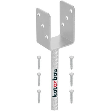 PODSTAWA SŁUPA STAŁA 70 PRĘTEM U KOTWA WMUROWANIA