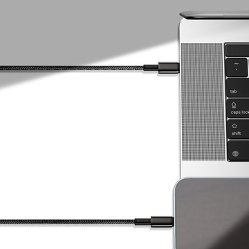 ТЕЛЕФОННЫЙ КАБЕЛЬ BASEUS STRONG USB TYPE C – USB TYPE C 240 Вт QC PD 2M