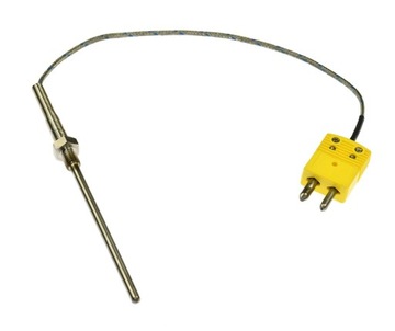 Termopara K w osłonie stalowej 4,8mm wtyczka komp.