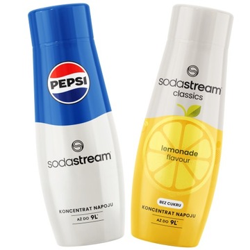 Zestaw Pepsi + Lemoniada Syrop Orzeźwiający Sodastream Koncentrat do Wody