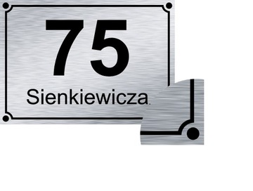 Название адресной таблички уличного алюминиевого номера