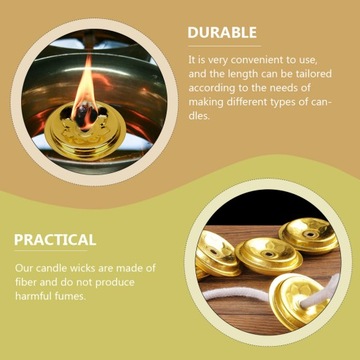 Круглые свечи для инструментов CD. Держатели для фитилей с масляным поплавком.