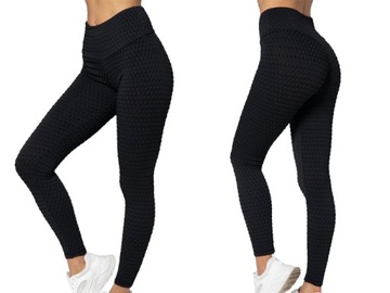 DAMSKIE LEGGINSY SPORTOWE GETRY ANTYCELLULITOWE WYSOKI STAN ROUGH RADICAL