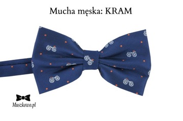 ТЕМНО-СИНИЙ Мужские подтяжки и галстук-бабочка в горошек