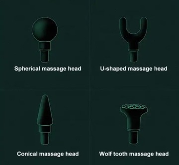 МАССАЖЕР МАССАЖНЫЙ ПИСТОЛЕТ 4 СВЕТОДИОДНЫХ НАКОНЕЧНИКА 32 РЕЖИМА