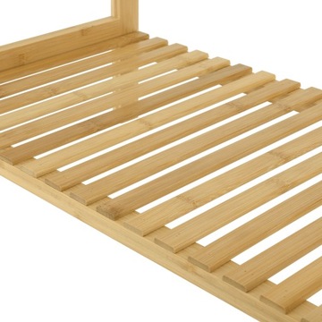 BAMBUSOWY WIESZAK STOJAK NA RĘCZNIKI + PÓŁKA