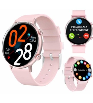 DAMSKI SMARTWATCH ROZMOWY SMART WATCH PRO SMS KROKU PULS EGK PRO EDITION
