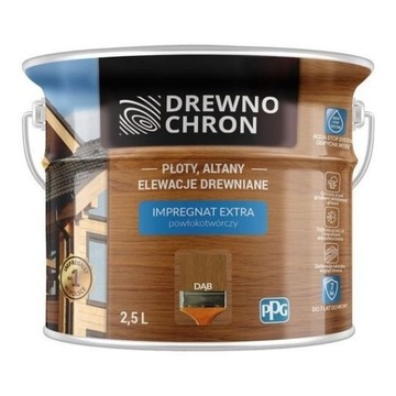 Drewnochron DĄB 2,5L Impregnat Extra drewna do