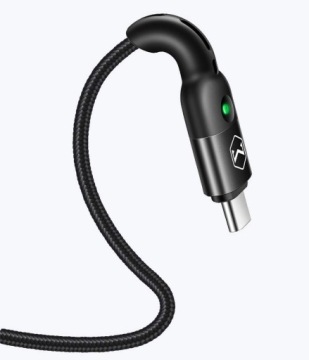 MCDODO USB-C ПРУЖИННЫЙ КАБЕЛЬ ДЛЯ БЫСТРОЙ ЗАРЯДКИ QC4 USB TYPE C LED 1,8M
