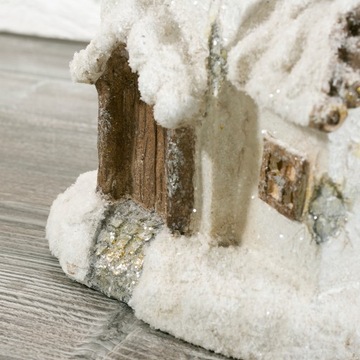 Рождественская ФИГУРКА ДОМ белый.