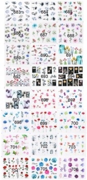 НАБОР НАКЛЕЙКОВ ДЛЯ НОГТЕЙ «ВОДА» ИЗ 10 УЗОРОВ