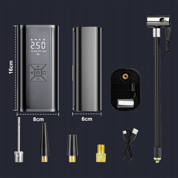 ЭЛЕКТРИЧЕСКИЙ НАСОС ДЛЯ ВЕЛОСИПЕДА 6000 мАч USB-C