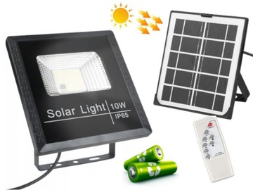 Halogen Zewnętrzny Reflektor Solarny Lampa LED 10W Pilot Panel Solarny
