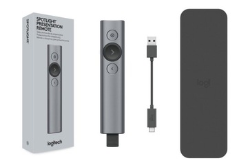 Серый лазерный пульт Logitech Spotlight для презентаций