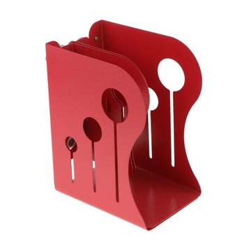 Регулируемая металлическая подставка для книг.