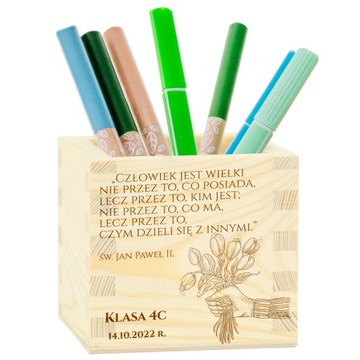 DZIEŃ NAUCZYCIELA - PREZENT OD KLASY - PRZYBORNIK NA BIURKO