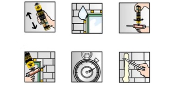 Пистолет для монтажной пены низкого давления 750 мл НАБОР ВСЕСЕЗОННОГО ОЧИСТЯЩЕГО ПЕНЫ