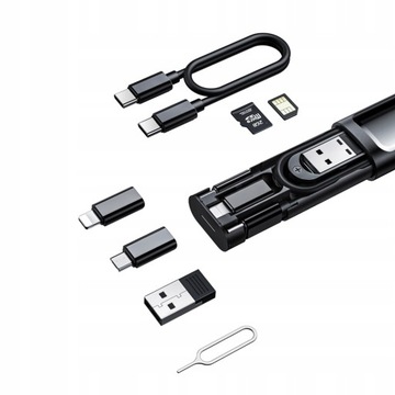 НАБОР USB-АДАПТЕРОВ MCDODO TRAVEL ДЛЯ ТЕЛЕФОНА И КОМПЬЮТЕРА С КОРПУСОМ 9 В 1