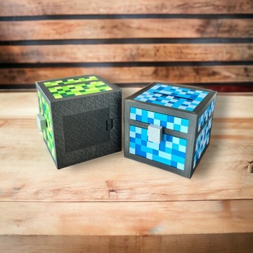 БОЛЬШАЯ копилка с именем Копилка для детей в стиле MINECRAFT Kajawis 3D