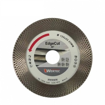 Tarcza diamentowa Wertec EDGECUT125mm 45°
