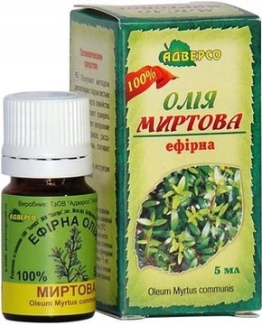 Olejek Mirtowy, 100 % Naturalny, Adverso, 5 ml