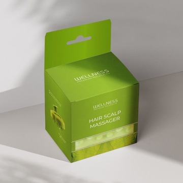 wellness МАССАЖ ВОЛОС Скальпа мягкие выступы эргономичная ручка