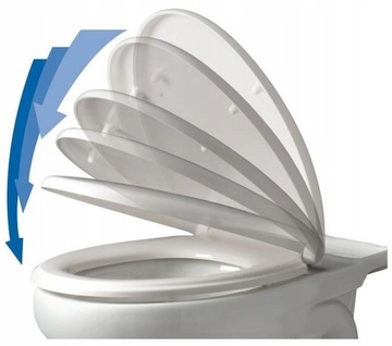 СИДЕНЬЕ ДЛЯ УНИТАЗА МЕДЛЕННО ЗАКРЫВАЮЩЕЕСЯ, СЪЕМНОЕ, 042PP