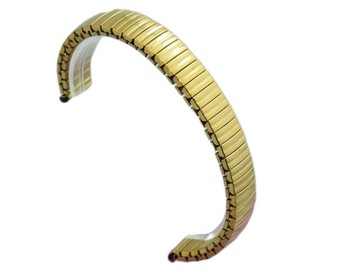 20 mm Bransoleta Złota Rozciągana do zegarka stal