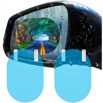 2x АВТОМОБИЛЬНЫЕ ЗЕРКАЛА ИЗ ПЛЕНКИ МОТОЦИКЛА ПРОТИВОТУМАННАЯ ЗАЩИТА ОТ ДОЖДЯ