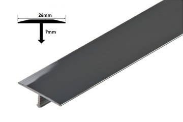 Listwa T (teownik) 26mm a56 EFFECTOR INOX 100cm