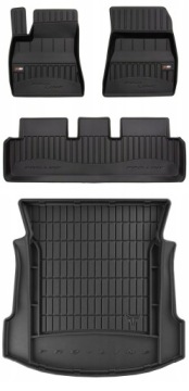 Set 3D gumové rohože Tesla Model 3 Sedan od 2017 g tb
