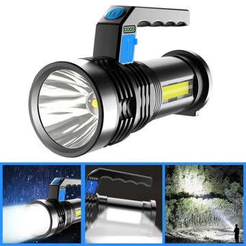 Oświetlenie LED P500 500m dalekiego zasięgu USB a