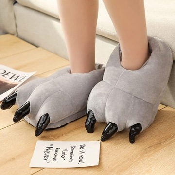 Обувь Barrageon Fluffy Animal Paws для детей и взрослых, домашние тапочки