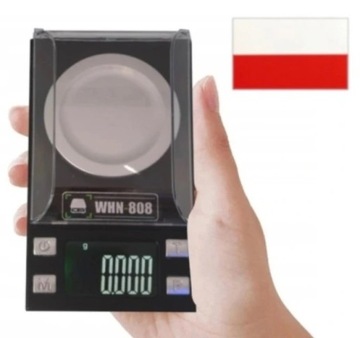ELEKTRONICZNA WAGA JUBILERSKA draVires 0.001g - 100g + naklejka