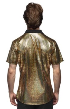 РУБАШКА МУЖСКАЯ С КОРОТКИМ РУКАВОМ DIAMOND GOLD, XL, 90-Е