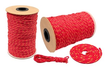 LINKA POLIPROPYLENOWA LINA PLECIONA MOCNA 5mm 50M