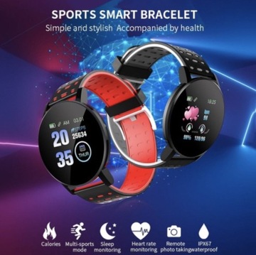 Zegarek Smartwatch S01 Opaska sportowa Smart Band SMS KROKI PULSOKSYMETR TĘ